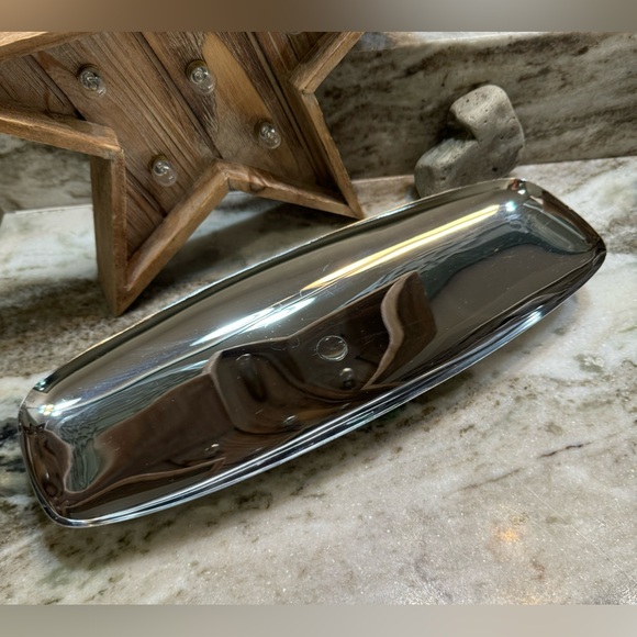 Milbern Creations MCM Chrome &  Wood Serving Tray - Picture 3 of 8